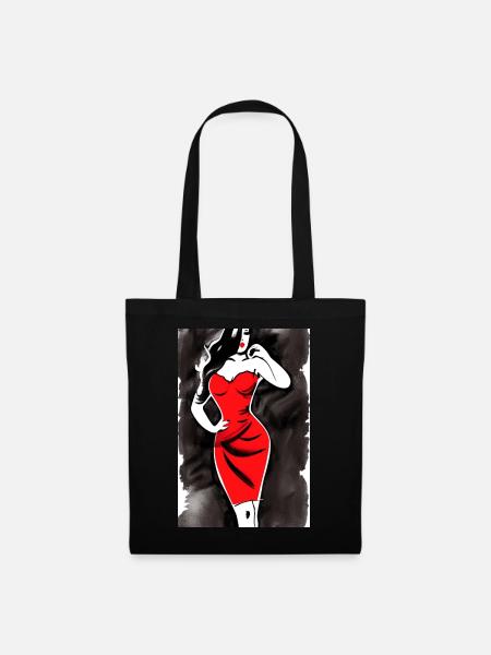Pin up 2 - Stoffbeutel - Schwarz