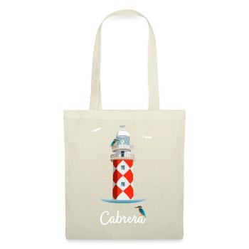Îles Baléares Île Cabrera, dessin du phare - Sac en tissu - nature - Devant
