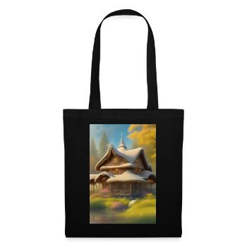 Charming Lakefront Cabin - Tote Bag - black - Front