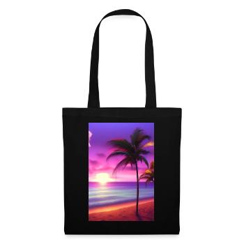 Caribbean Palm Beach - Tote Bag - black - Front