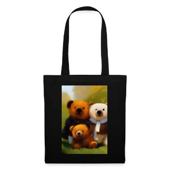 Teddy bear - Tote Bag - black - Front