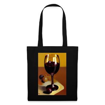 Buveurs de vin - Sac en tissu - noir - Devant
