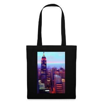 Horizon de la ville de New York - Sac en tissu - noir - Devant