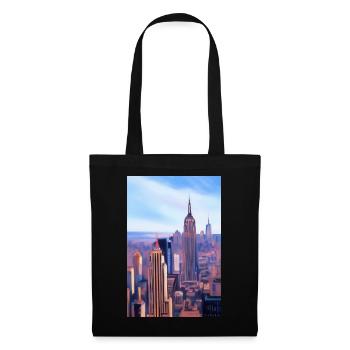Horizon de la ville de New York - Sac en tissu - noir - Devant