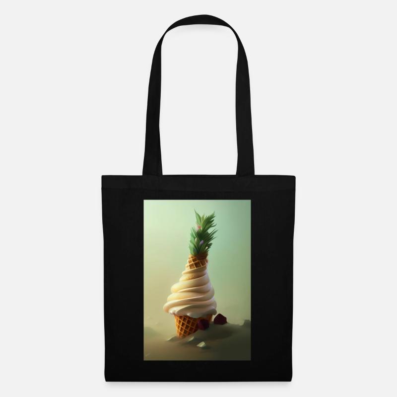 Glace - Sac en tissu - noir