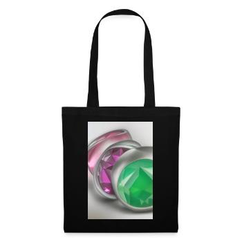 Pierres précieuses - Sac en tissu - noir - Devant