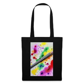 Splashes of paint - Tote Bag - black - Front