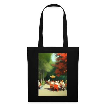 Outdoor Asian Cafe - Tote Bag - black - Front