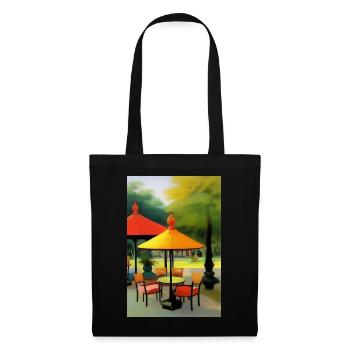 Outdoor Asian Cafe - Tote Bag - black - Front