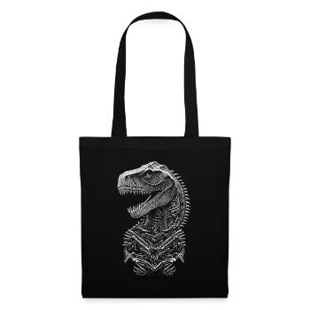 Portrait of a T-Rex Dinosaur - Tote Bag - black - Front