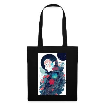 Geisha - Sac en tissu - noir - Devant