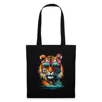 Tiger - Stoffbeutel - Schwarz - Vorne
