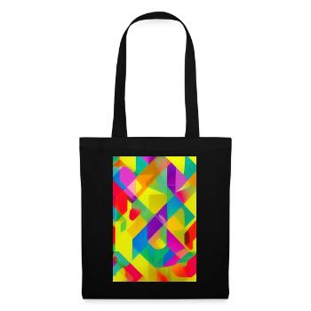 Retro Pattern Colorful - Tote Bag - black - Front