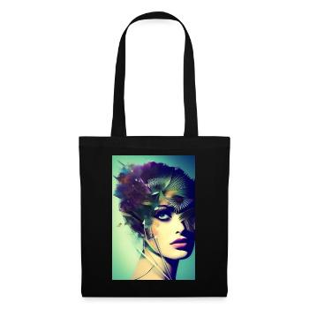 Abstract Facial Art - Tote Bag - black - Front