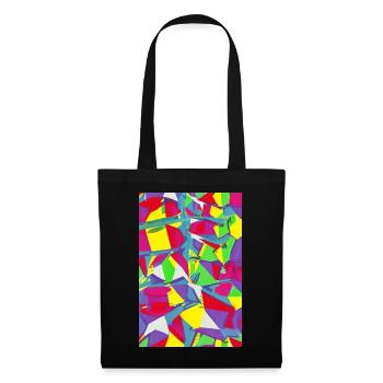 Retro Pattern Colorful - Tote Bag - black - Front