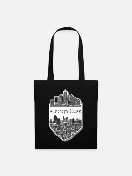 metropolitan - Stoffbeutel - Schwarz
