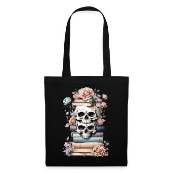 Stacks of books - Tote Bag - black - Front