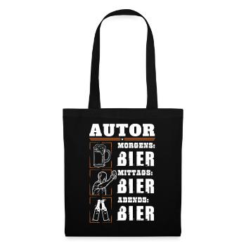 Mon quotidien d’auteur - Sac en tissu - noir - Devant