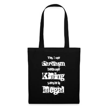 Oui, j’utilise Sarcasme - Sac en tissu - noir - Devant