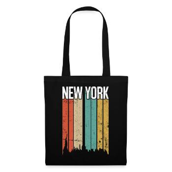 New York Colorstripe Retro - Tote Bag - black - Front