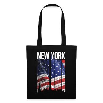 New York Flag Mosaic - Tote Bag - black - Front