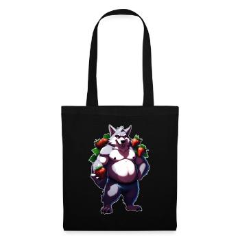 Wolf Strawberry 1 - Tote Bag - black - Front