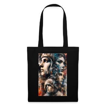 Abstract Cosmic Exploration: Faces of the Future - Tote Bag - black - Front