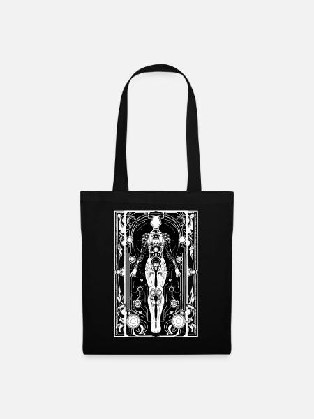 Cyborg Art Nouveau - Stoffbeutel - Schwarz