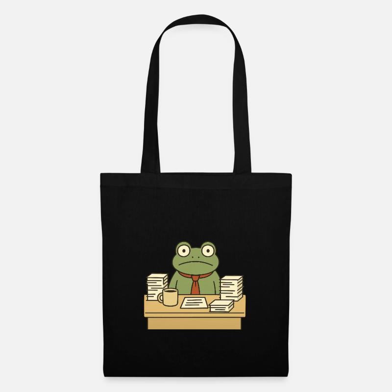 Grenouille d’affaires - Sac en tissu - noir
