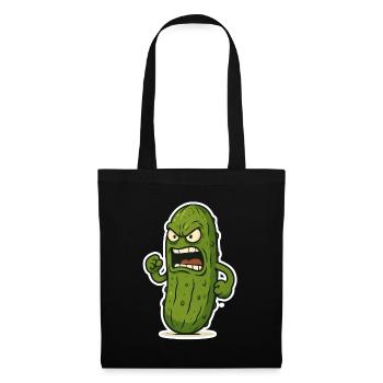 Attaque du concombre - Sac en tissu - noir - Devant