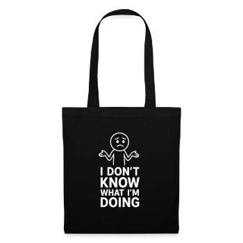 Confused expression sprint for humor and expression - Tote Bag - black - Front