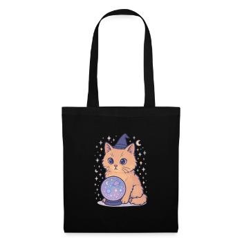La magie féline dans la sphère spatiale - Sac en tissu - noir - Devant