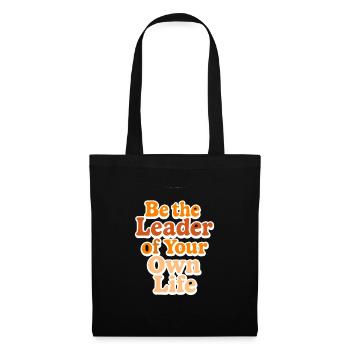 Conception de textes de leadership inspirants - Sac en tissu - noir - Devant