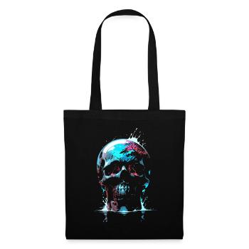 Skull - Reflected Mortality - Nature's Requiem - Tote Bag - black - Front