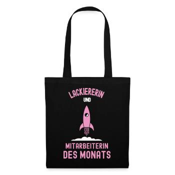 Beste Lackiererin Mitarbeiterin des Monats Malerin - Stoffbeutel - Schwarz - Vorne