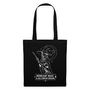 Magical Witch with Moon and Stars - Tote Bag - black - Front