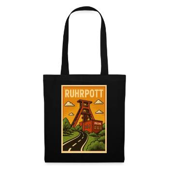 Ruhrpott - Stoffbeutel - Schwarz - Vorne