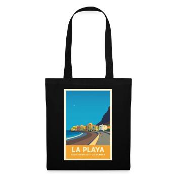 La Playa Poster Valle Gran Rey - Tote Bag - black - Front