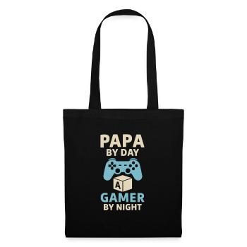 Papa by Day, Gamer by Night - Tote Bag - black - Front