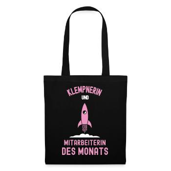 Meilleure employée plombière du mois Plombier - Sac en tissu - noir - Devant