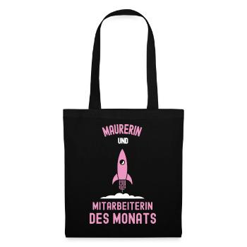 Best Female Bricklayer Employee of the Month Masonry - Tote Bag - black - Front