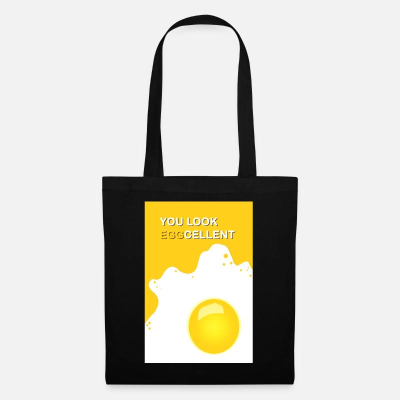 You look eggcellent - Stoffbeutel - Schwarz