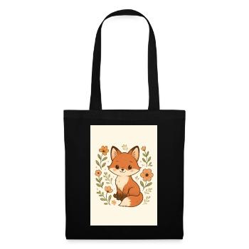 Kleiner Fuchs - Stoffbeutel - Schwarz - Vorne
