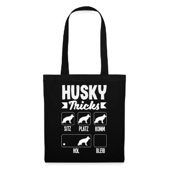 Drôle Husky Husky Propriétaire Husky Propriétaire Cadeau - Sac en tissu - noir - Devant
