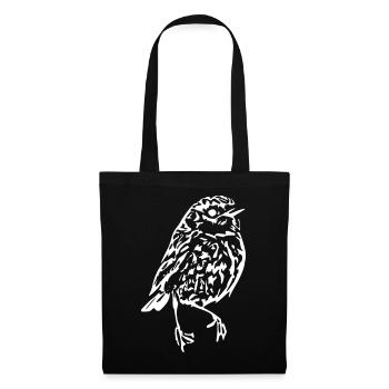 white bird white gift ornithologist - Tote Bag - black - Front