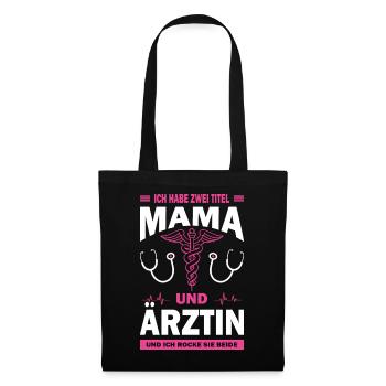 Mom and doctor - Tote Bag - black - Front