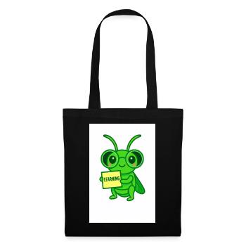 Lernkäfer mit Brille Motiv - Tote Bag - black - Front