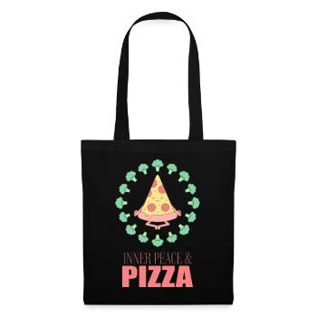 Inner Peace Pizza Yoga - Tote Bag - black - Front