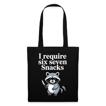 6-7 Internet Meme Cooler 6 7 Raccoon - Tote Bag - black - Front