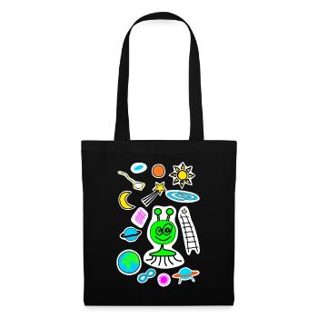 Space doodle - Tote Bag - black - Front
